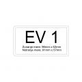 PVC ETUI EV1-CREDIT CARD 100 kos